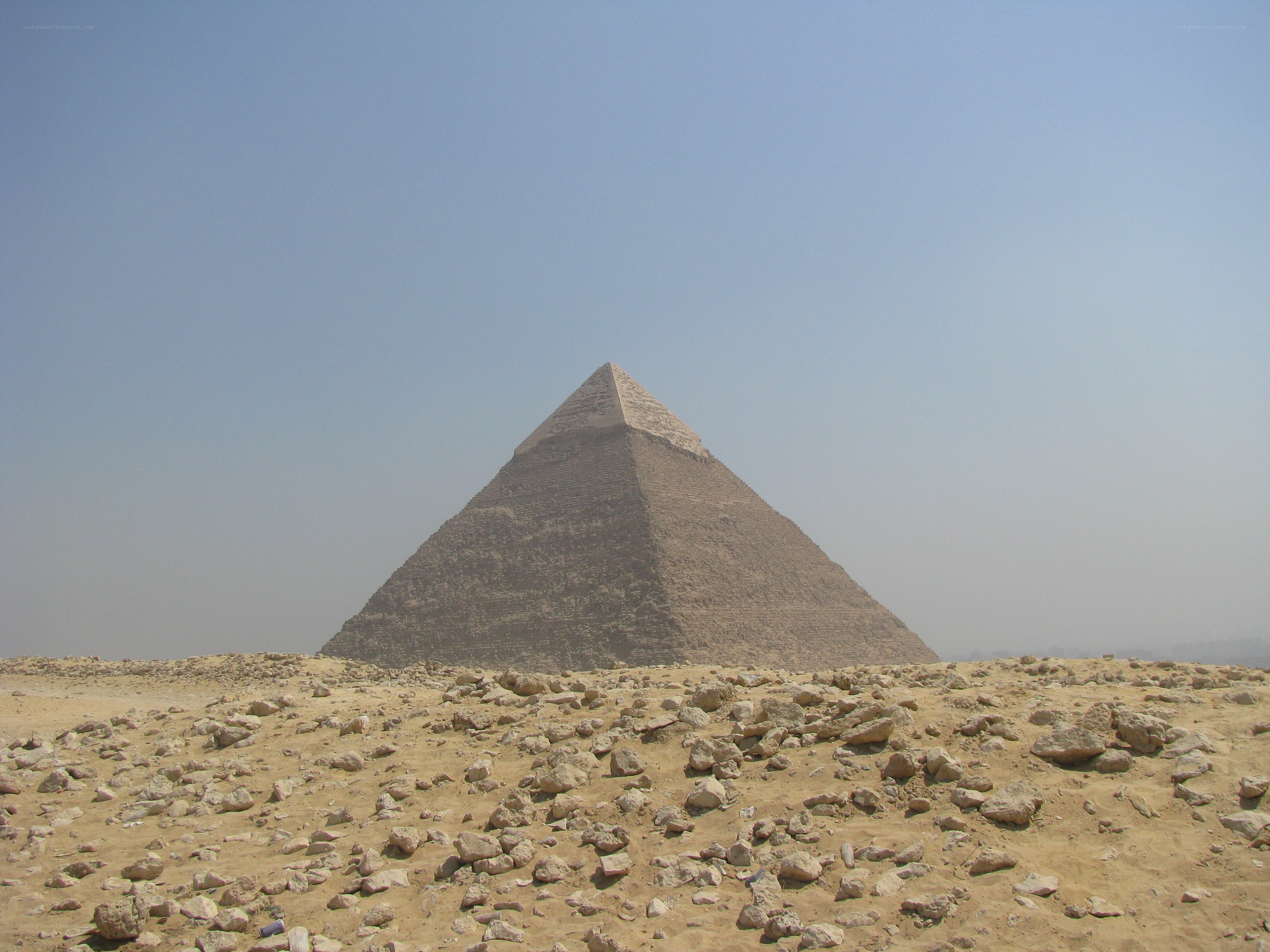 Pyramid in the desert