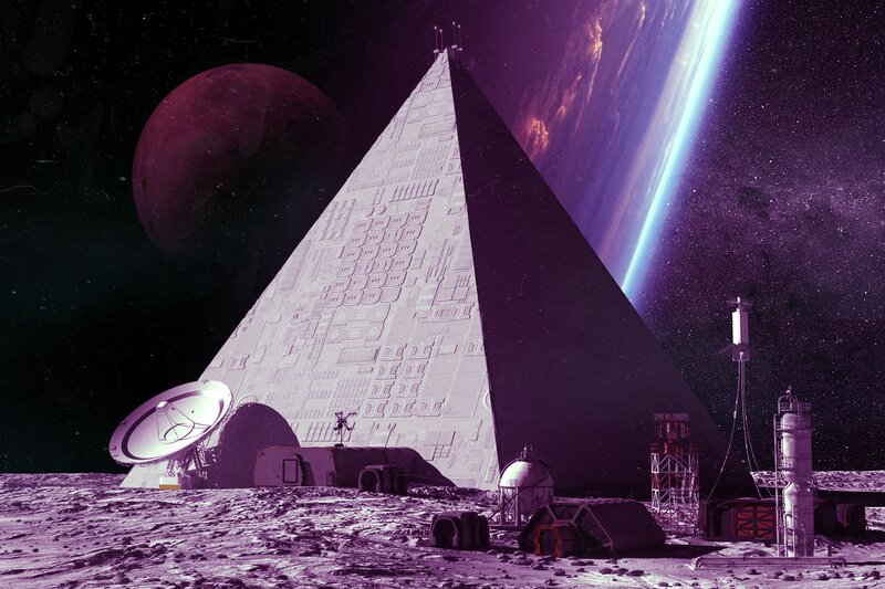 Pyramid on Alien Moon