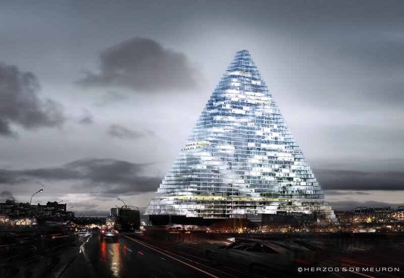 Pyramid-shaped Skyscraper