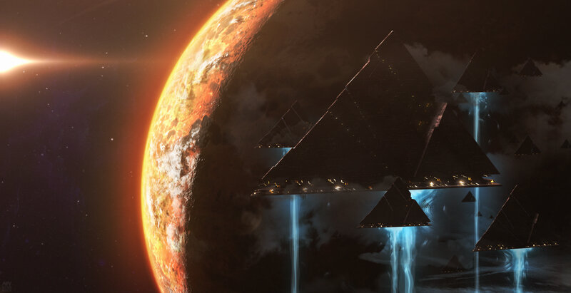 Pyramid-shaped Spacecraft