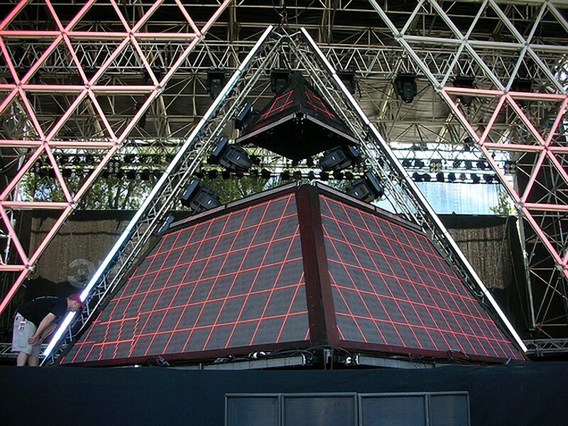 Pyramid Stage Structure — Black