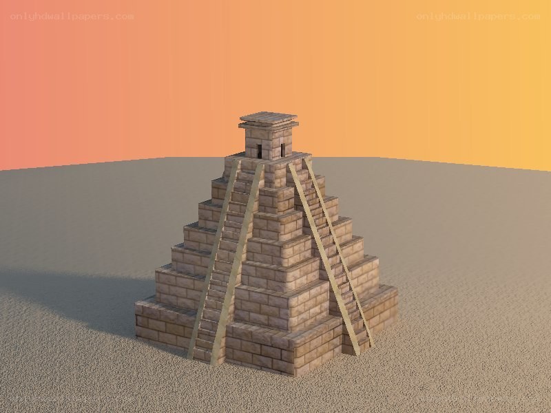 pyramid structure in desert