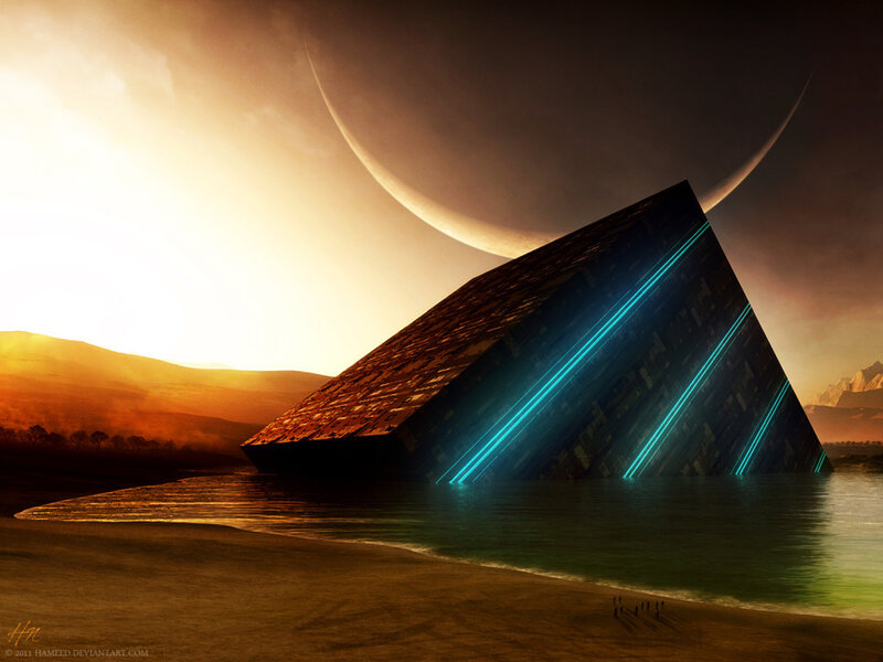 Pyramid Structure in Water