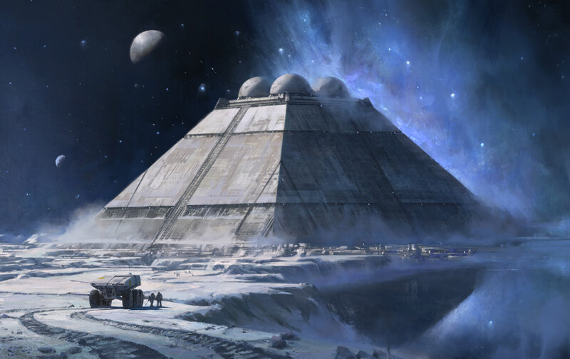 Pyramid Structure on Alien Planet