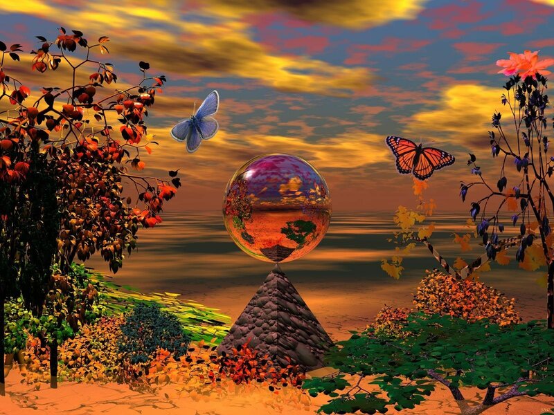 Pyramid with Crystal Ball