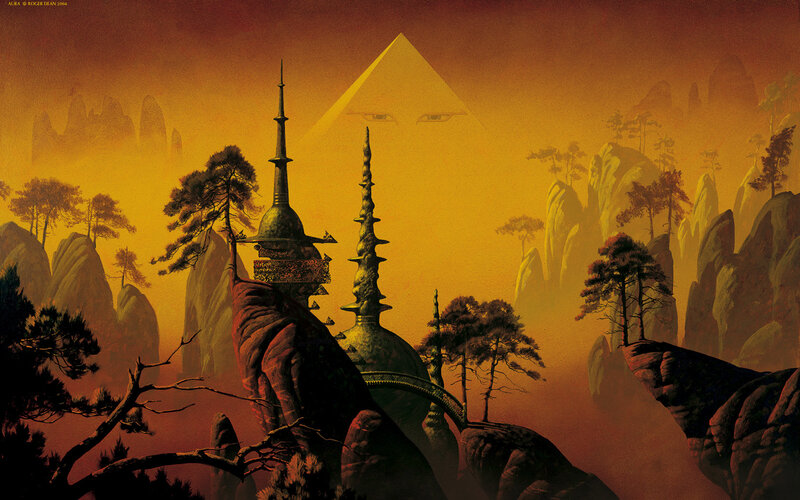 Pyramid with Eyes — Orange