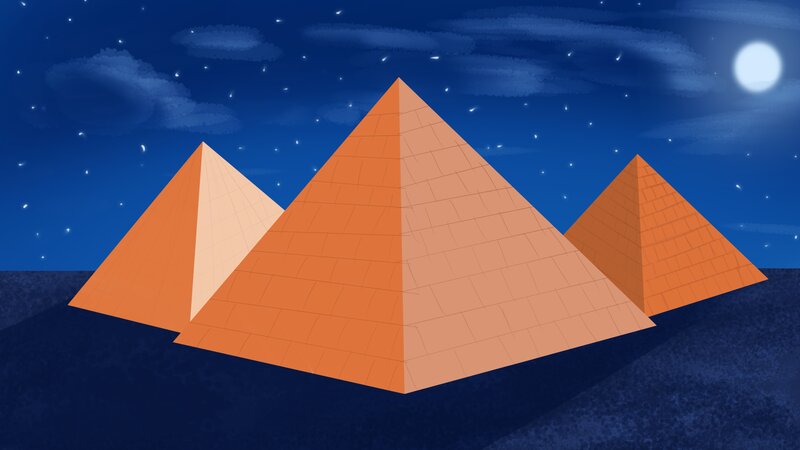 Pyramids at Night