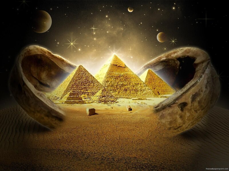 Pyramids in a cosmic dream