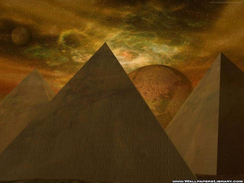 Pyramids in a cosmic landscape