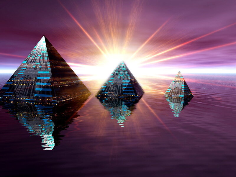 Pyramids in a digital realm