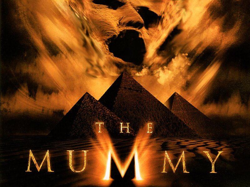 Pyramids in Desert — Brown, Dramatic