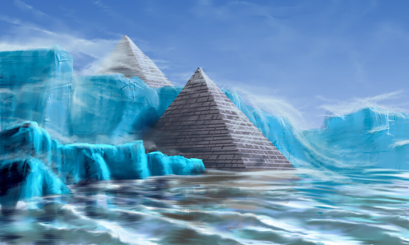 Pyramids in Ice