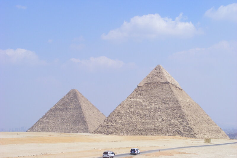 Pyramids of Giza — Blue