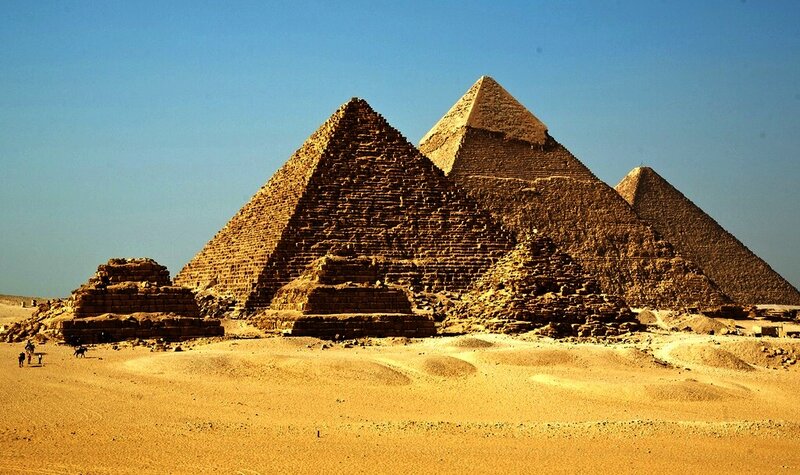 Pyramids of Giza — Brown, Arid