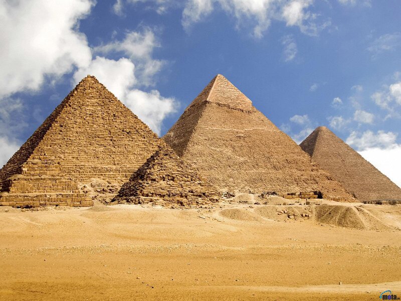 Pyramids of Giza — Brown, Serene, Afternoon, Photograph, Sand
