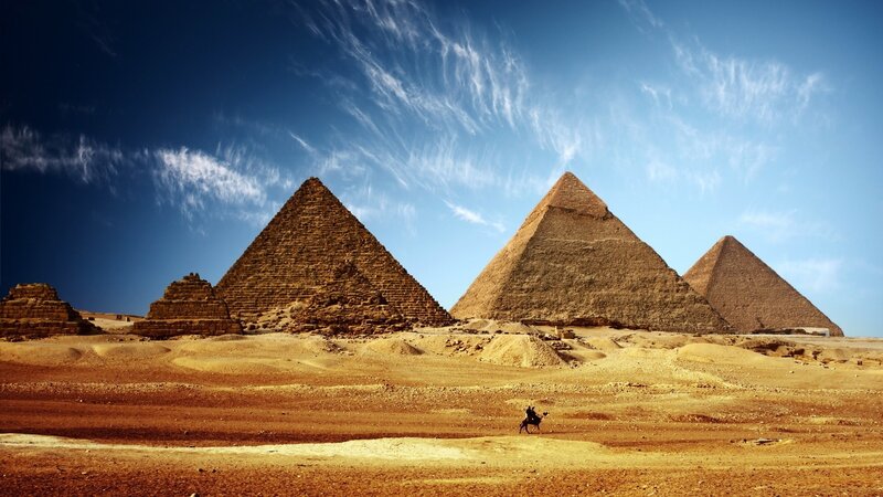 Pyramids of Giza in Egypt