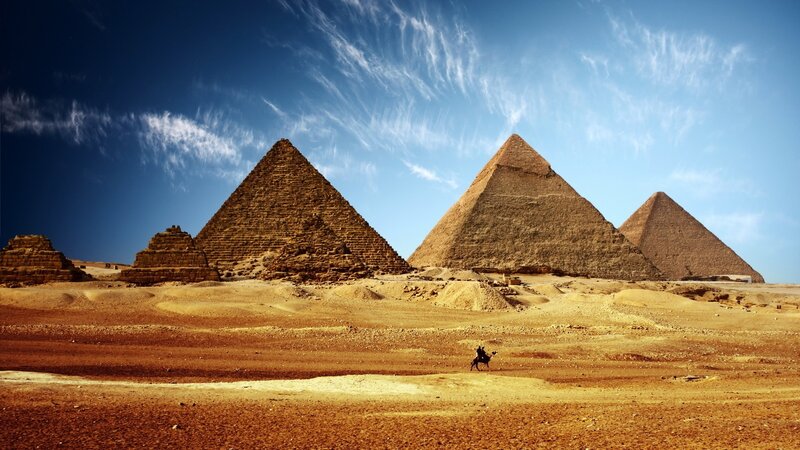 Pyramids of Giza in Egypt