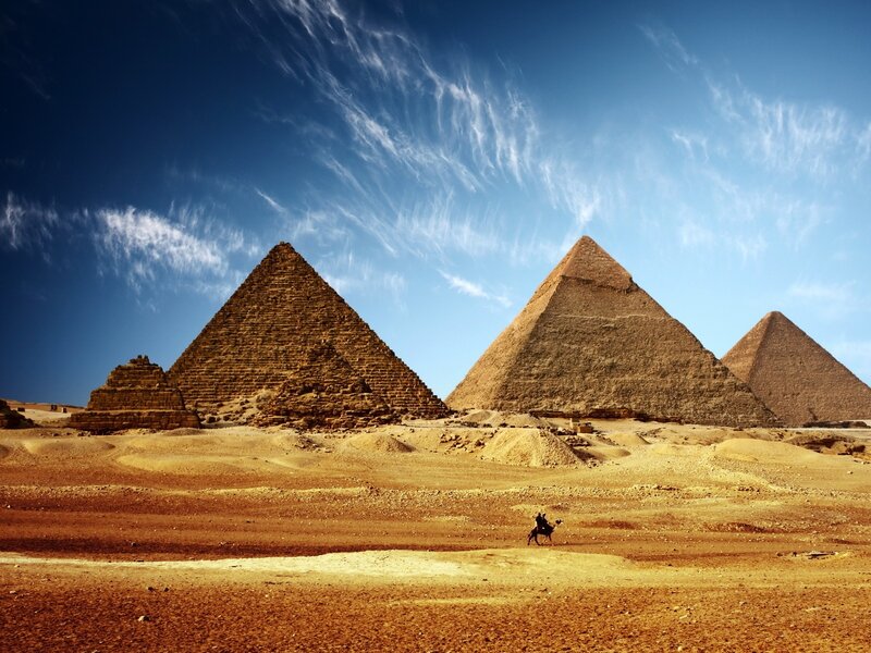 Pyramids of Giza in Egypt