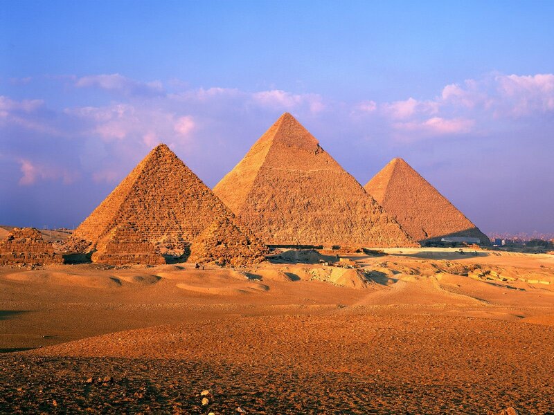 Pyramids of Giza — Orange