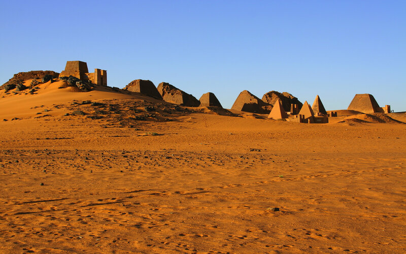 Pyramids of Meroe in Sudan