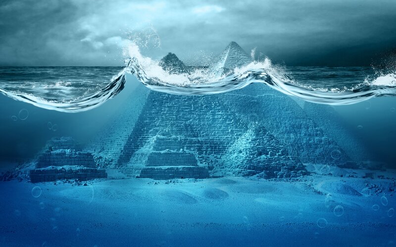Pyramids Underwater