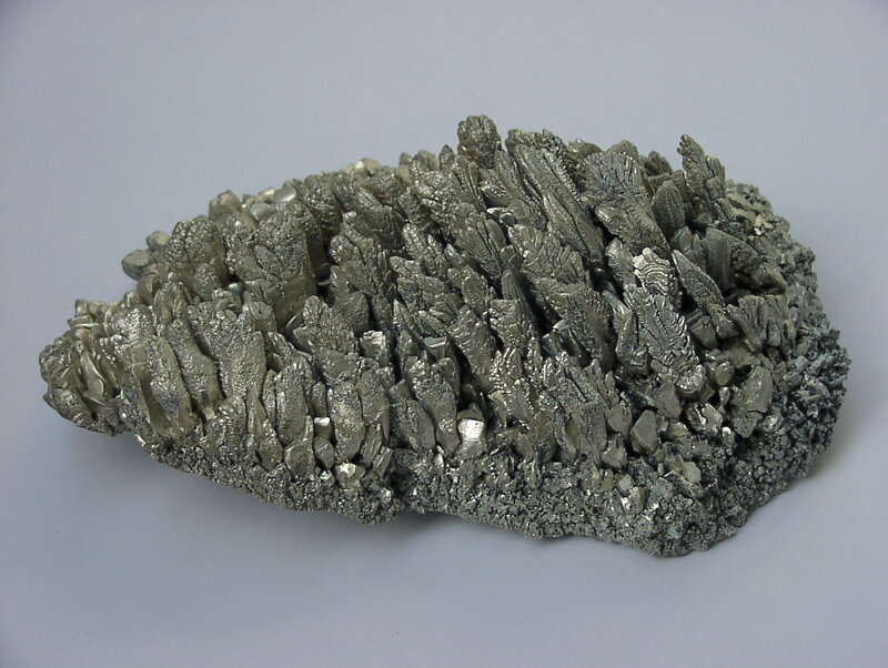 Pyrite Mineral Cluster — Gray