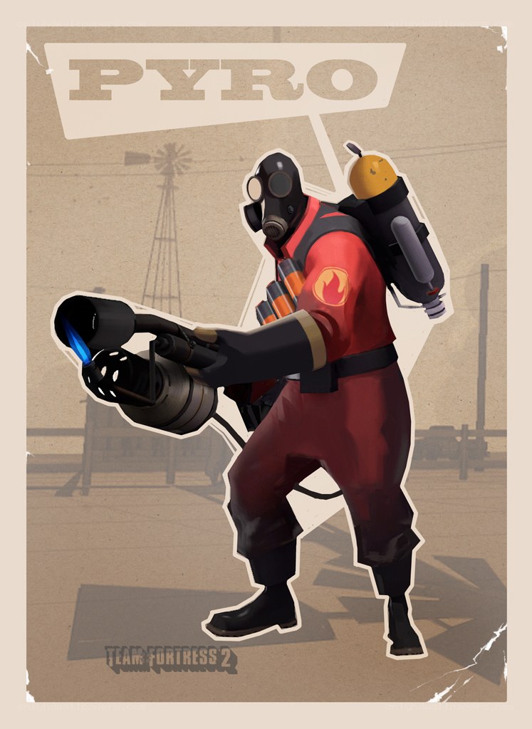 Pyro character from Team Fortress 2