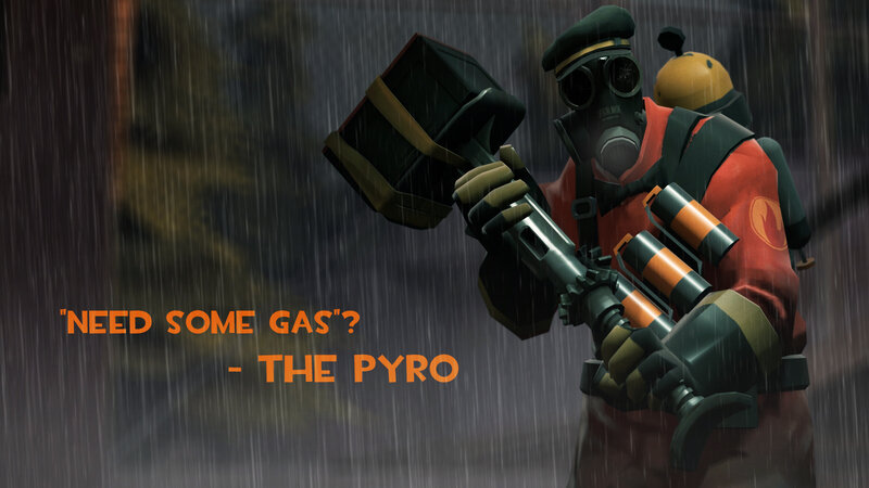 Pyro in the rain