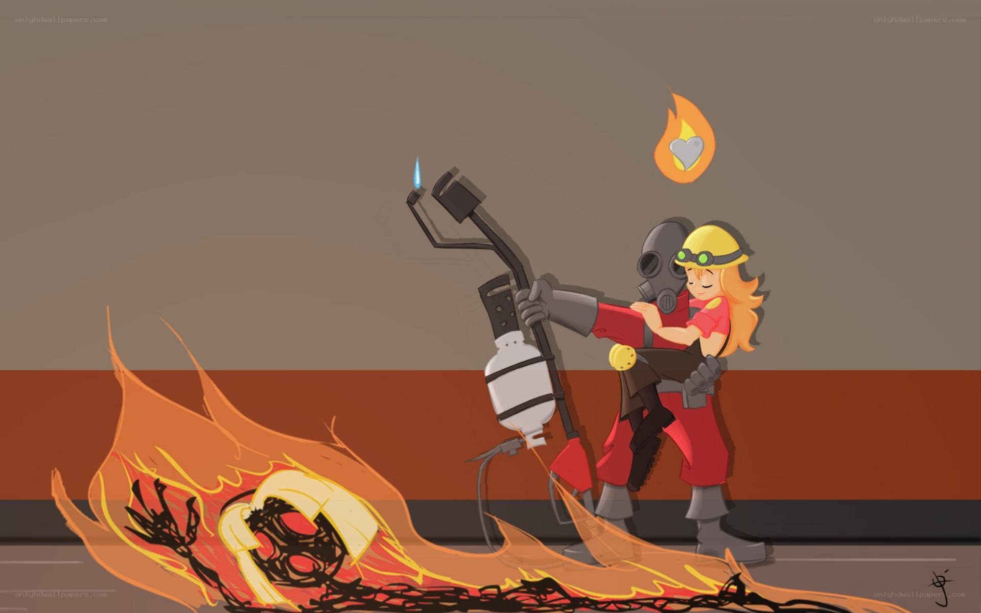Pyro saves teammate