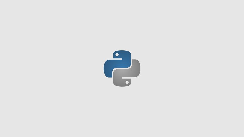 Python Programming Language Logo — Blue