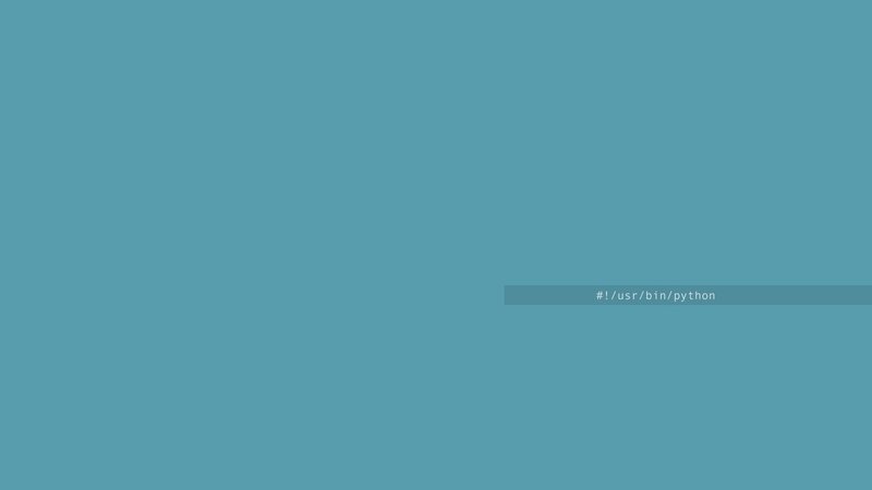 Python script header