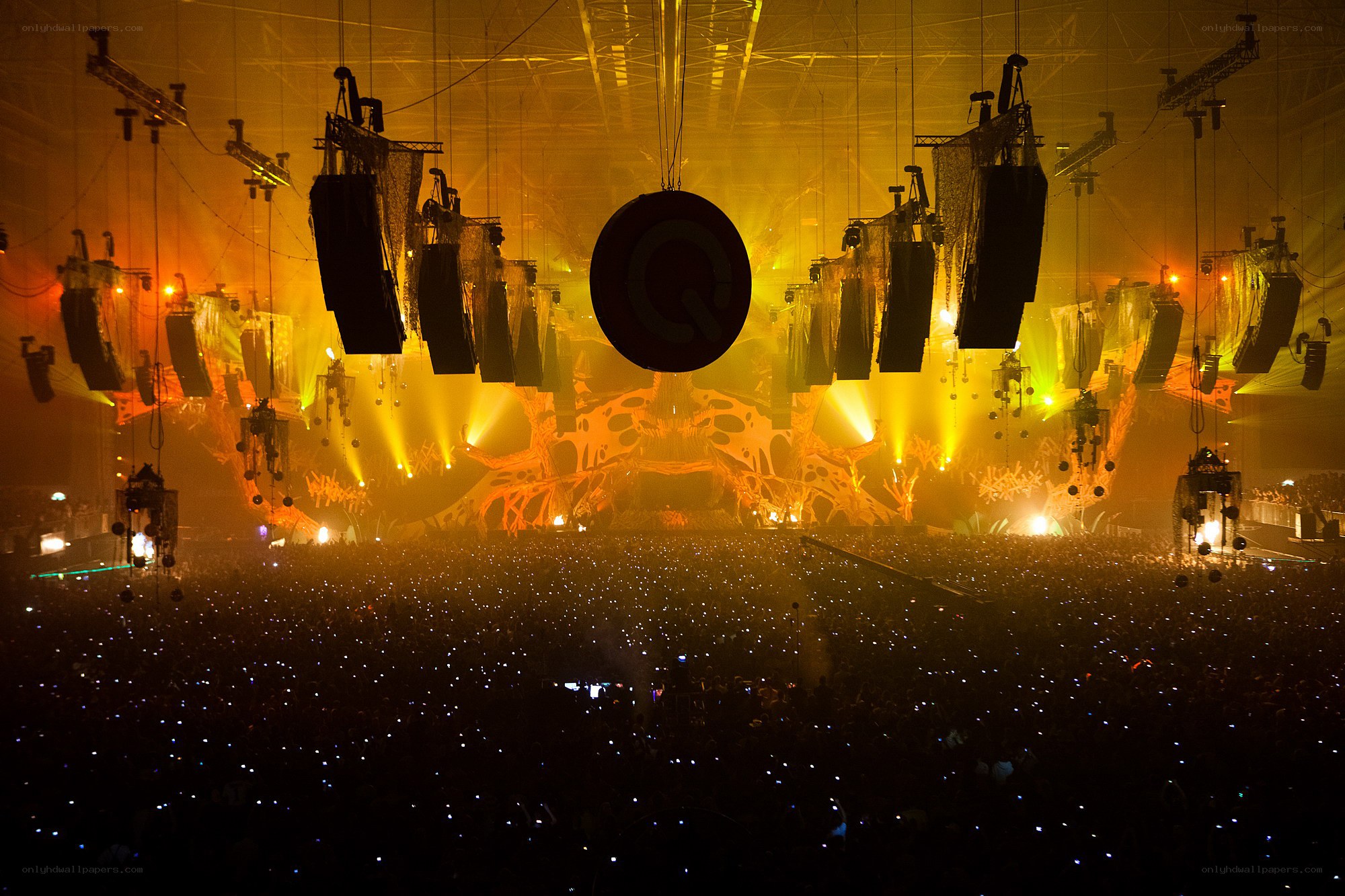 Q-dance festival crowd