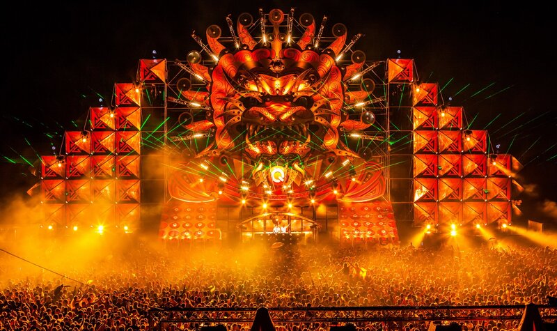 Q-dance festival stage