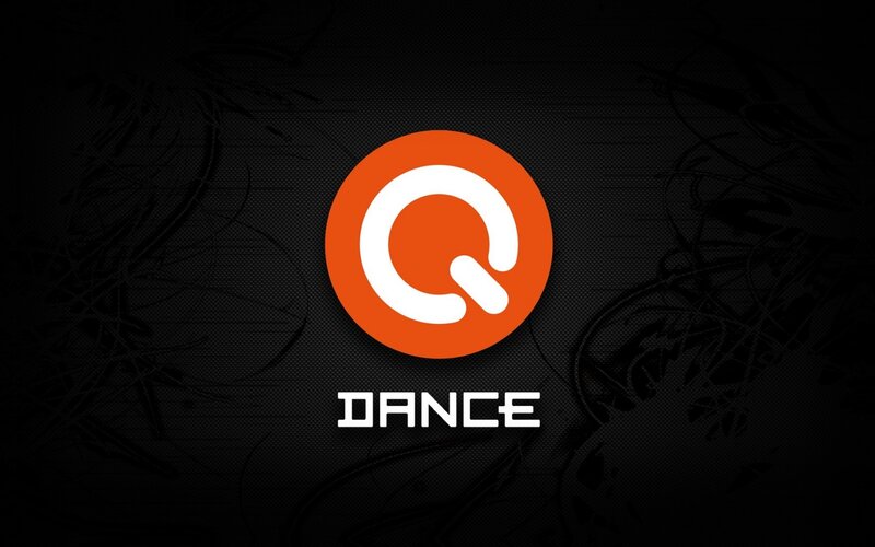 Q-dance Logo — Black, Dark