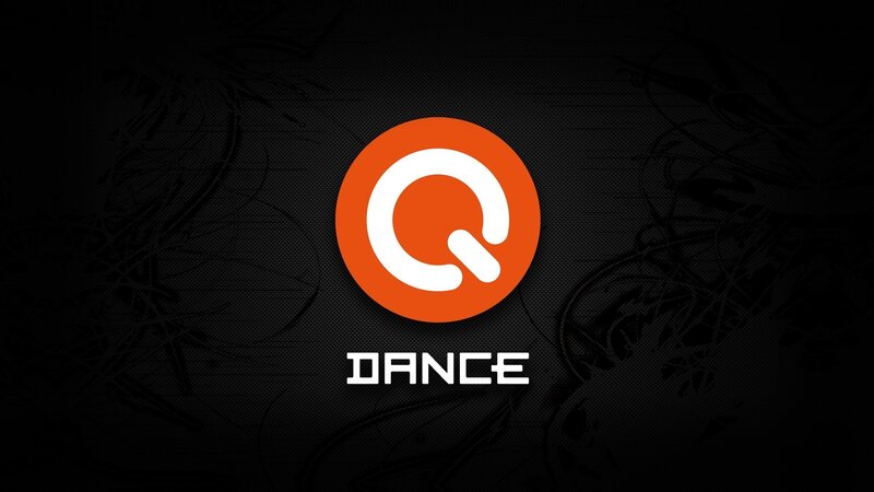 Q-dance Logo — Black, Dark, Vector Art