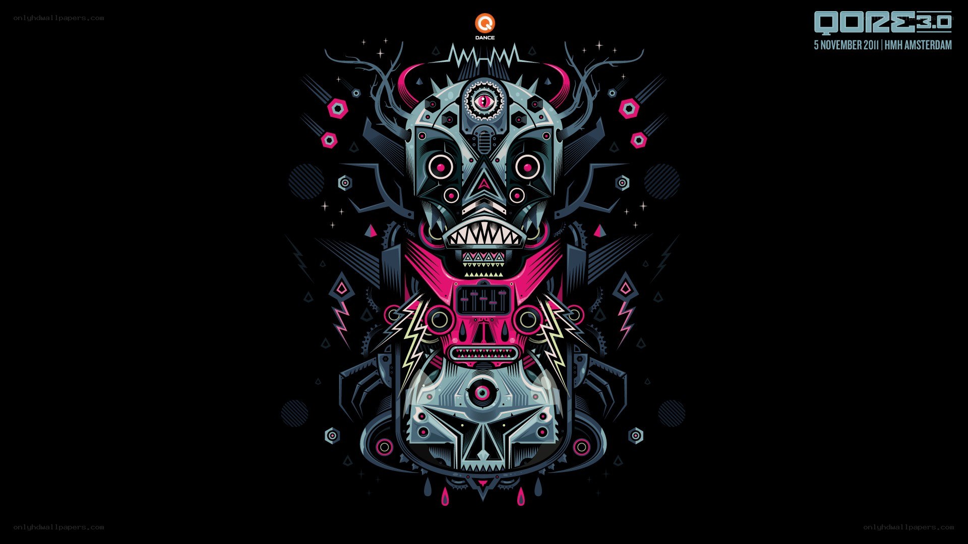 Q-dance Qore 3.0 event poster