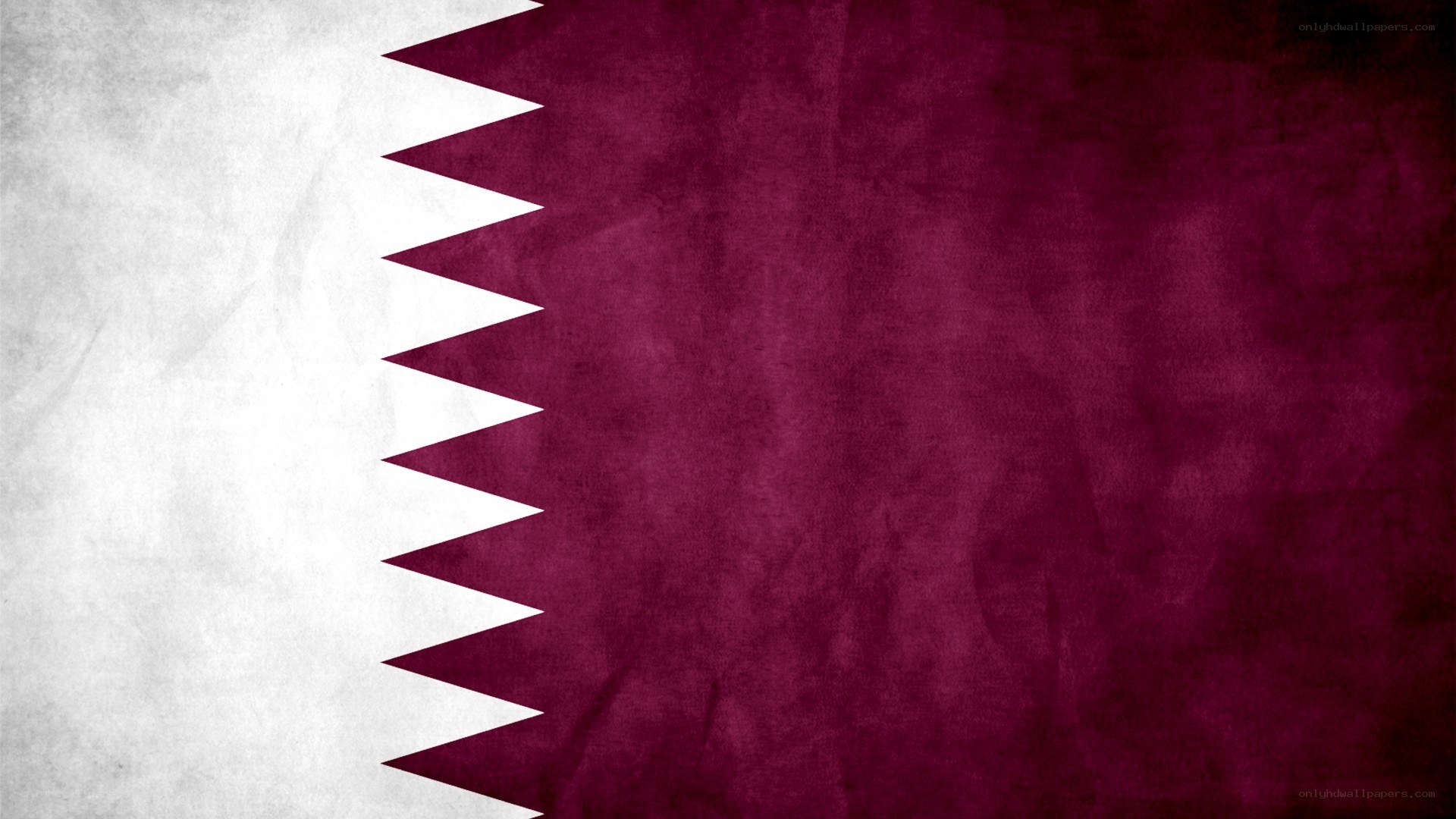 Qatar flag with distressed texture