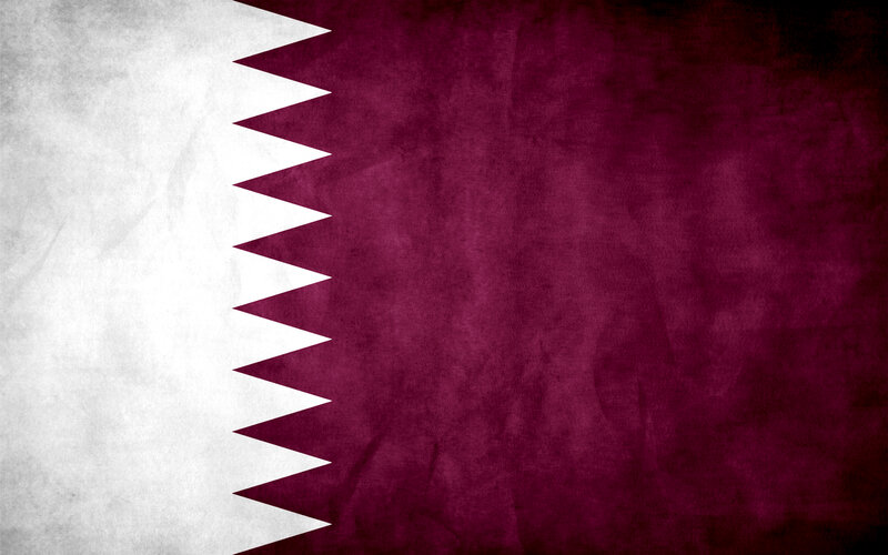 Qatar flag with textured background