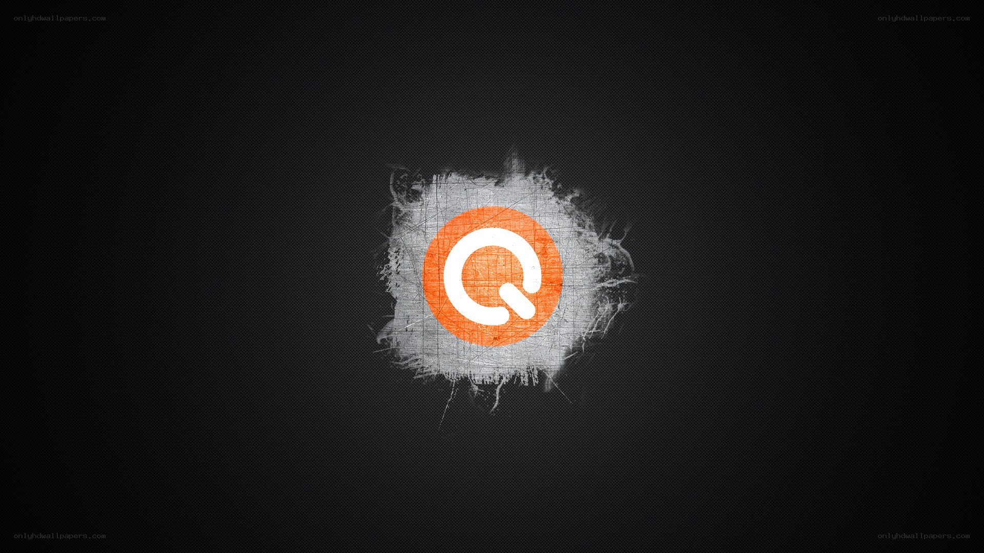 Qobuz logo on dark background