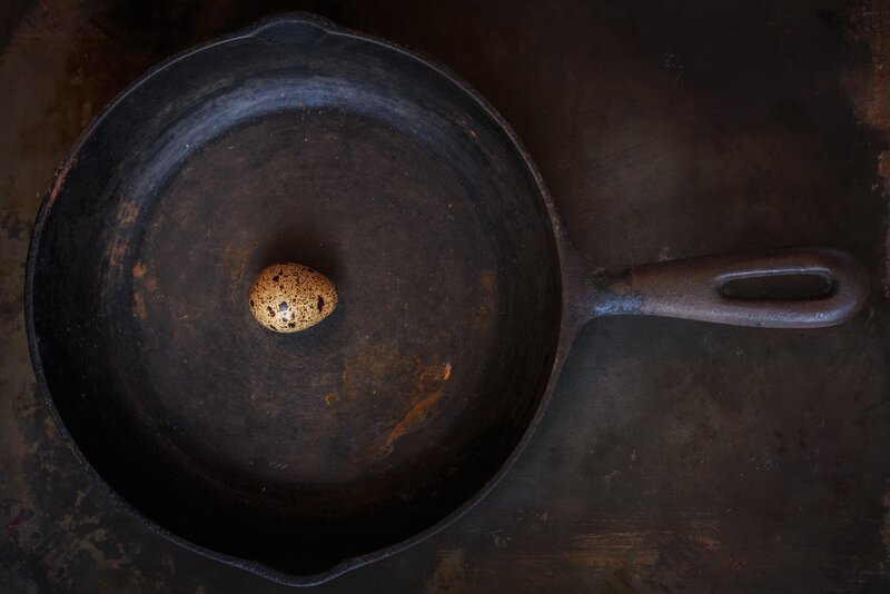 Quail Egg in Skillet