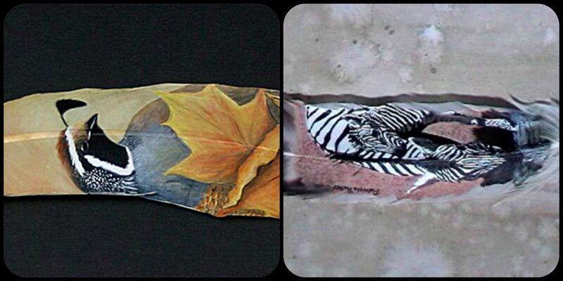 Quail on Leaf