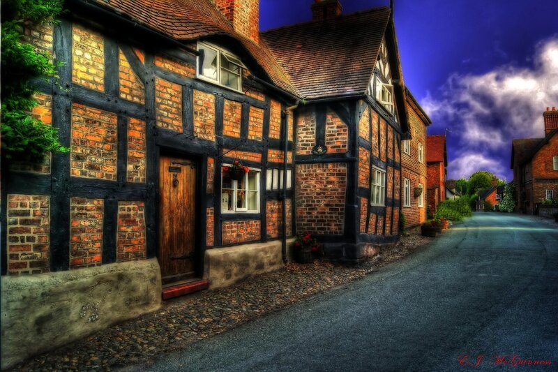 quaint tudor village street