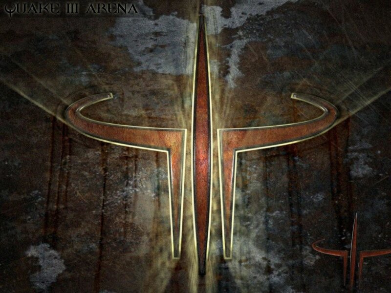 Quake III Arena Logo — Brown