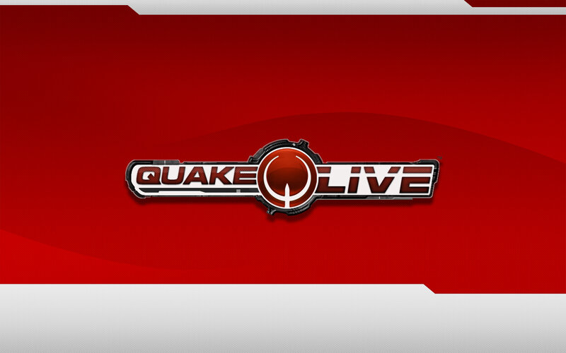 Quake Live logo on red background