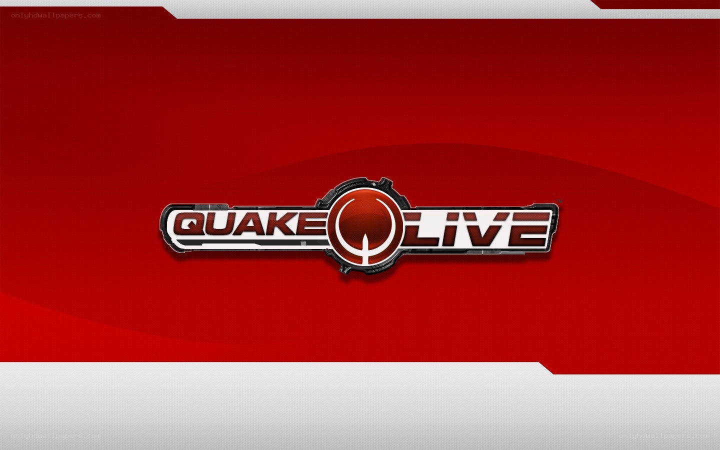 Quake Live logo on red background