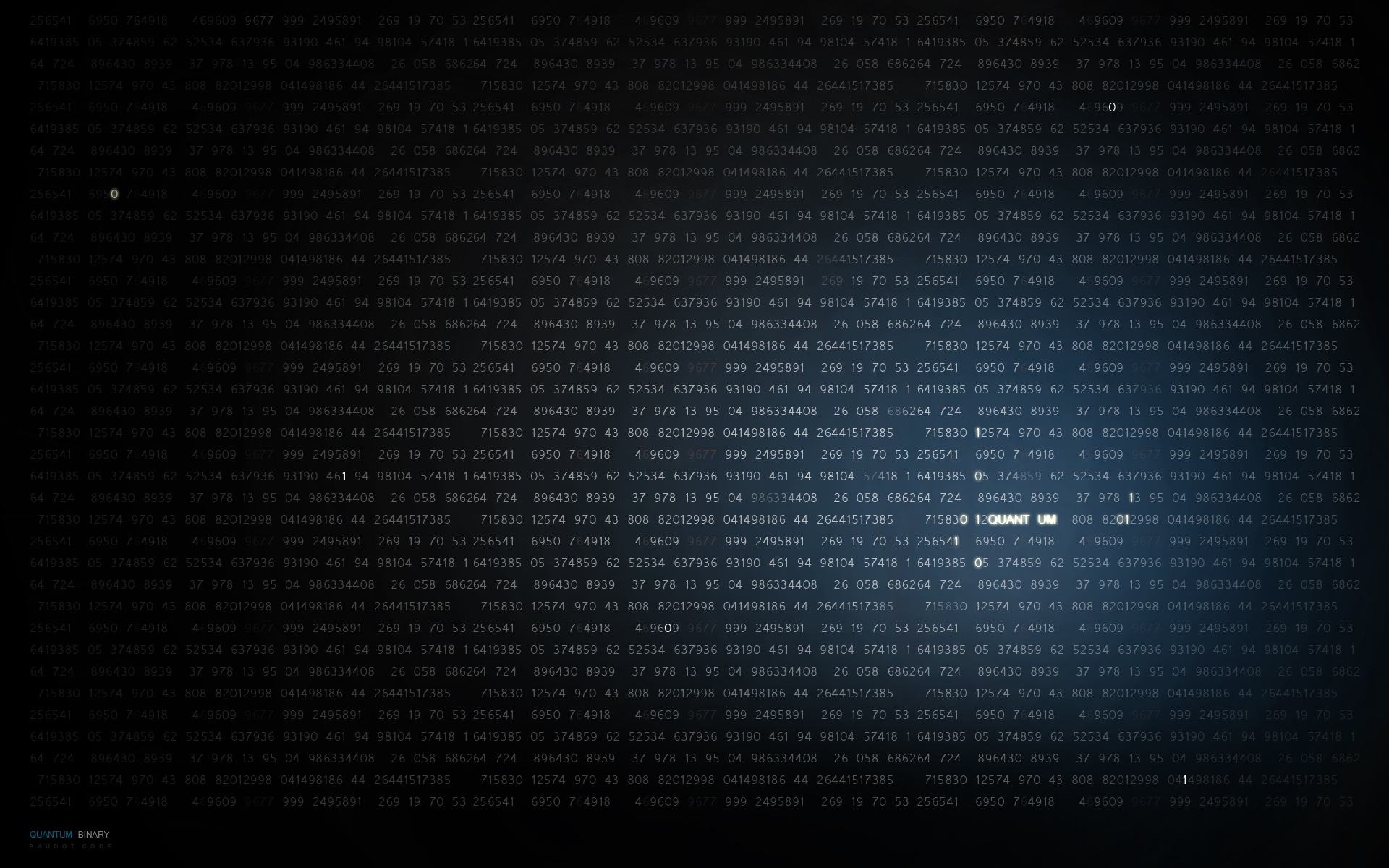 Quantum binary code