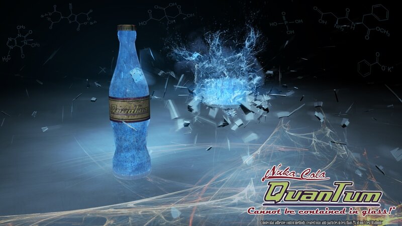 Quantum Nuka-cola Bottle — Blue, Dramatic