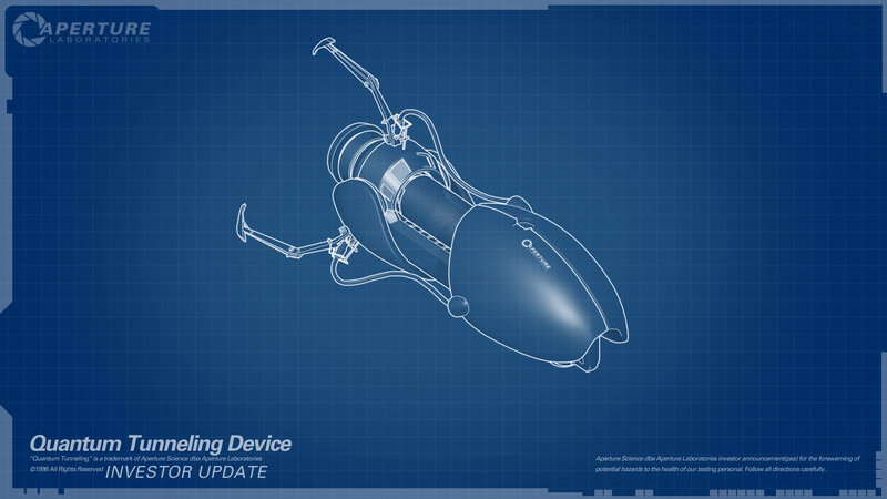 Quantum Tunneling Device — Blue, Technical