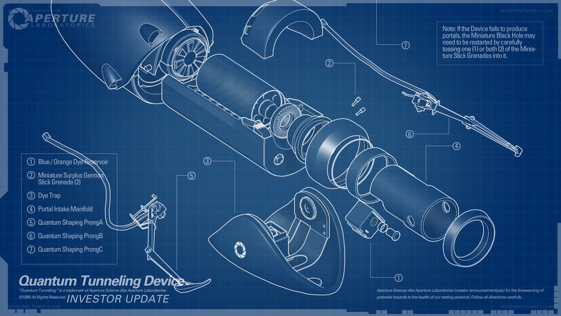 Quantum Tunneling Device blueprint