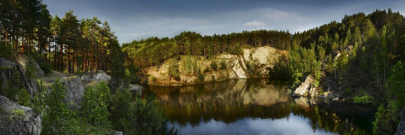 Quarry Lake with Forest